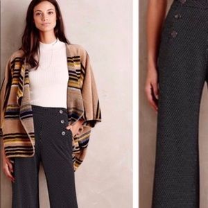 Anthropologie Elevenses wise leg sailor pants